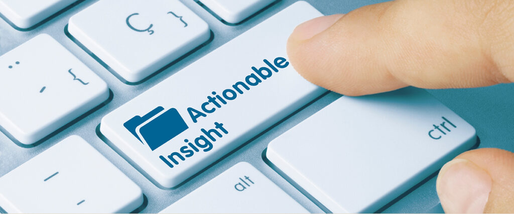 actionable insight key on a computer keyboard